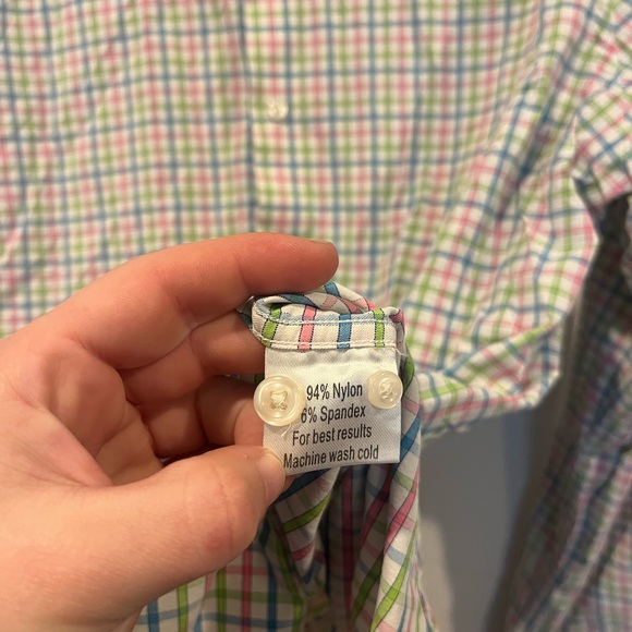 Peter Millar Wicking Shirt Men’s Large Performance Long Sleeve Button Down EUC - Picture 4 of 5